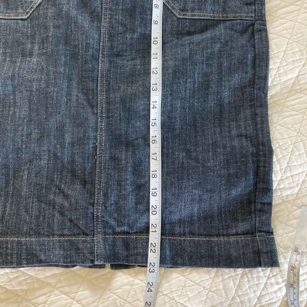 Denim Stretch Pencil Skirt - Picture 6 of 6